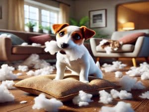 Chiot hyperactif
